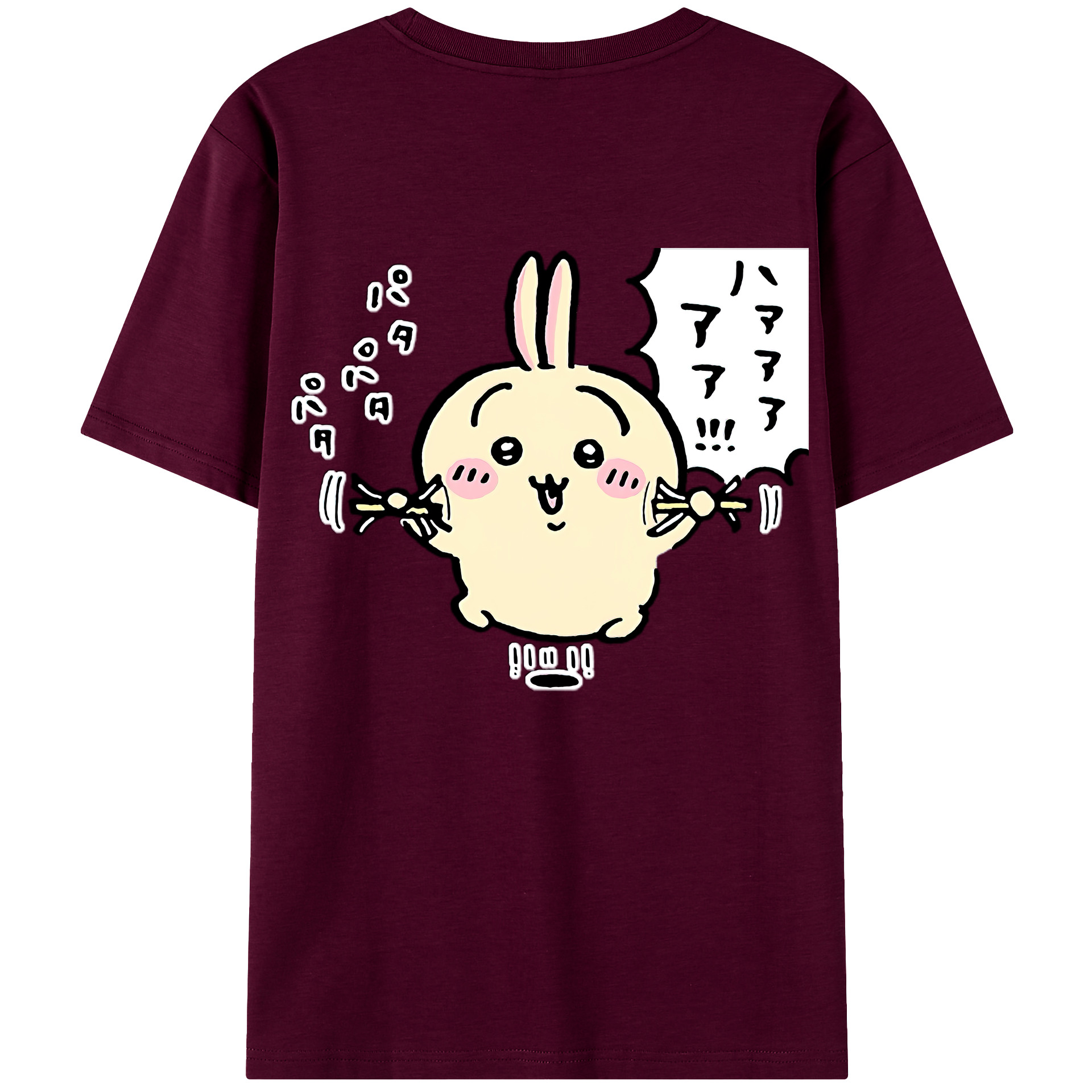（画像用） ちいかわ うさぎ Chii-kawa usagi レディース半袖Tシャツ(バックプリント)